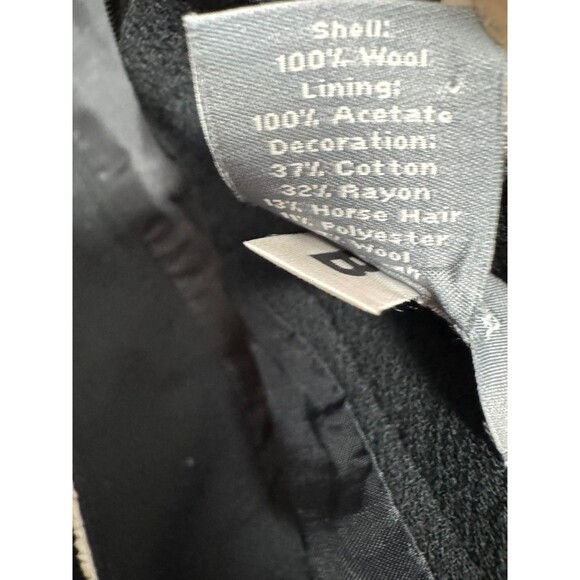 Ann Taylor 100% Wool Black Bow Detail Women' Skirt Sz 8 Lined horsehair fringe - Picture 6 of 8